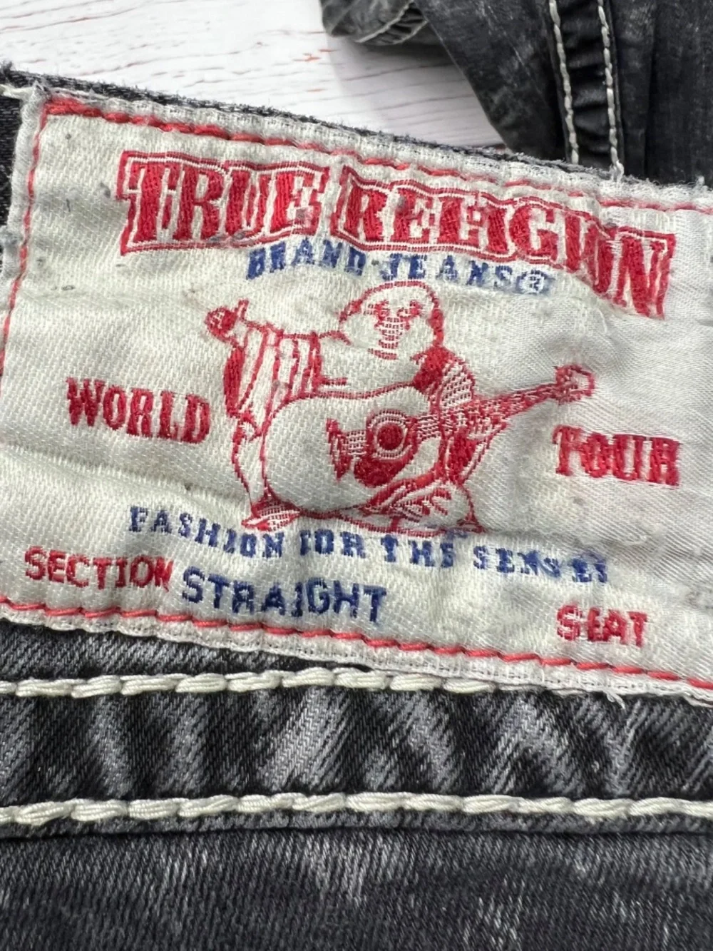 👖|•TRUE RELIGION•| Distressed Straight Leg Jeans Size 32x30👖